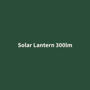 Solar rechargeable LED lantern 300 lumens for camping