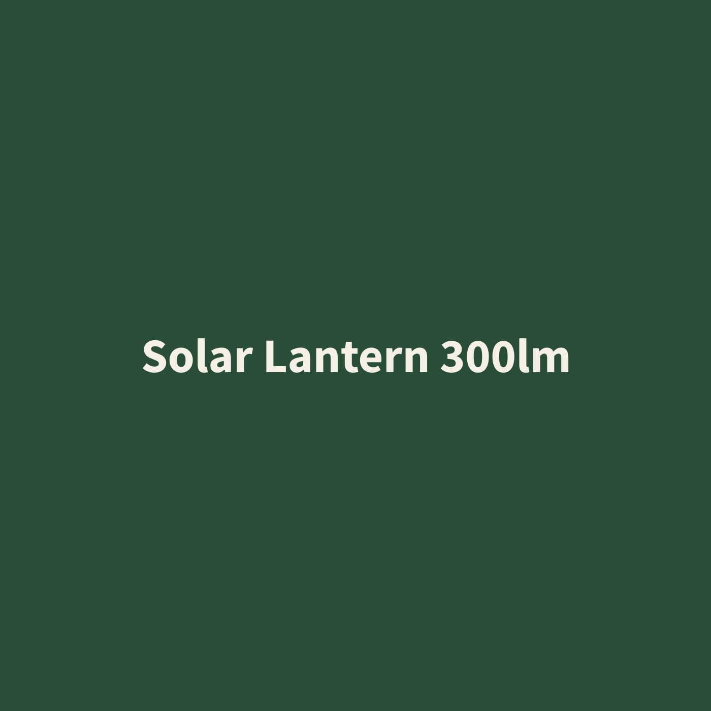 Solar rechargeable LED lantern 300 lumens for camping